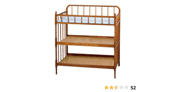 honey oak changing table