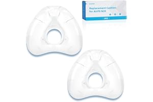 CUORD Replacement Nasal Cushion for ResMed AirFit N20, FSA/HSA Eligible, Compatible with Original Airfit N20 Frame, Reliable Seal & Perfect Fit Replacement Mask Cushion, Covers Nose, 2-Pack, Medium