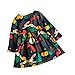 BOBORA Toddler Kids Baby Girl Cotton Crewneck Long Sleeve Princess Party Dress