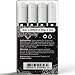 Chalk Magic White Chalk Markers 4-pack 4mm Regular Tip Chalk Pen Set - Excellent Quality - Fun to Draw on Windows, Metal, China and More. Smooth and Bright. Erasable