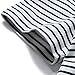 Zengjo Striped T Shirts for Men(L,White & Navy Stripes)