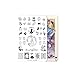 CICI&SISI Nail Art Stamping Plates Kit Stamp Plate Manicure DIY Template 2 Pieces-Fairy tales