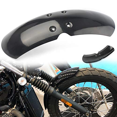 GZYF Black ABS Motorcycle Short Front Fender Mudguard Fits 2001-2016 Triumph (Air Cooled) Bonneville / T100 / Scrambler / Thruxton 900