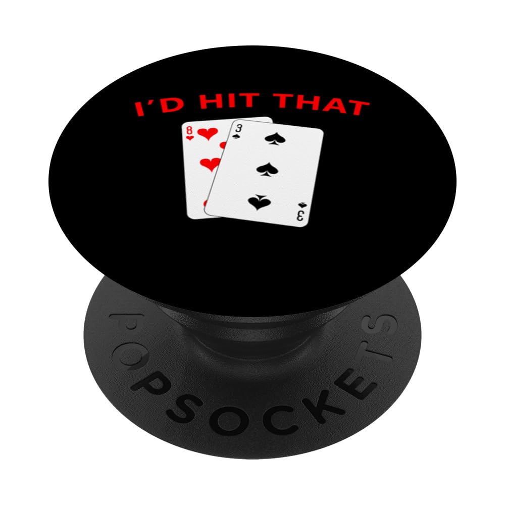 Funny Saying Gambling Cards Betting Men Women Gag Sarcastic PopSockets Swappable PopGrip