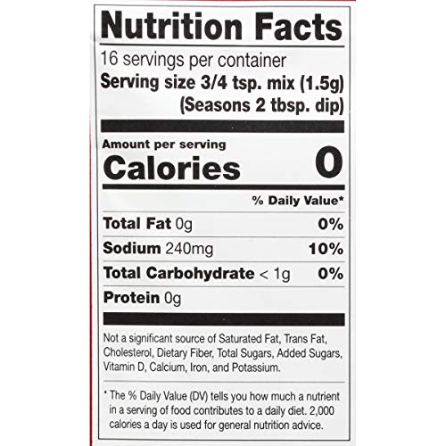 Frank's RedHot Ranch Dip Seasoning Mix, 0.87 oz Pricepulse