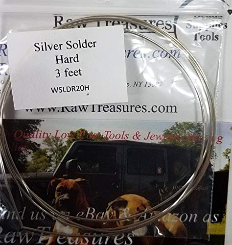 Silver Wire Solder, Hard, 20 Gauge,3 Feet, Cadmium-free From RawTreasures