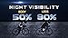 High Reflective Cycling and Running Socks - Night Safety Running Gear (Shoe Size Below 11)