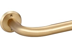 Curtain Rods for Windows, 28 to 53 Inches Wrap Around Heavy Duty Drapery Rod, 1" Wall Mounted Ceiling Mounted Curved Blackout