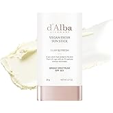 d'alba Piedmont Air Fit Fresh Sun Stick, OTC BROAD SPECTRUM SPF 50+, Non-Sticky On-the-Go Sun Protection, Outdoor Essential Vegan Sun Stick, Silky & Fresh, Korean Skin Care (0.7 Oz.)