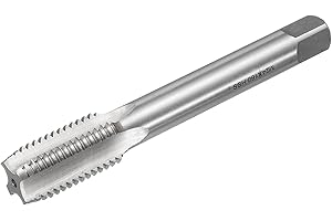 uxcell Metric Thread Tap M24 x 3 H2 160mm Extra Long Straight Flute Screw Thread Milling Machine Taps Threading Tapping Repai