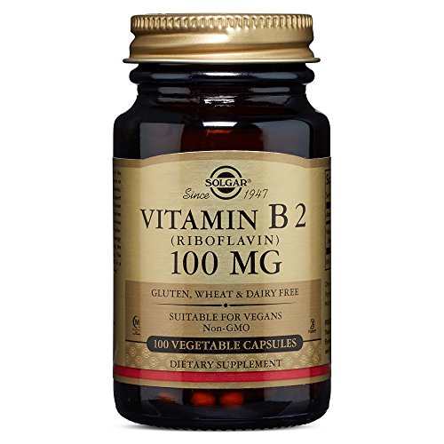 Solgar Vitamin B2 (Riboflavin) 100 Mg, 100 Vegetable Capsules