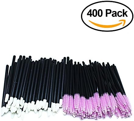 Beauty Gal's Professional Grade Disposable Lip and Mascara Wand, Adjustable Mascara Brush Head, Easy to use, Convenient to Carry (400 Pack)
