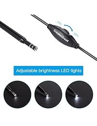 Endoscopio de limpieza de orejas, 3 en 1, herramienta de inspección de cera de oreja, 1,3 megapíxeles, cámara HD impermeable con 6 luces LED ajustables, endoscopio para oído de la oreja de la cuchara de la recepción para OTG Android Micro USB PC