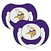 Minnesota Vikings Purple 2-pack Infant Pacifier Set - 2014 NFL Solid Color Baby Pacifiers