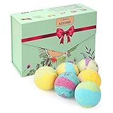 Liberex Bath Bombs Set - Gift Kit with 6 Scents for Women Kids, FDA Approved, 6 x 3.5 Oz