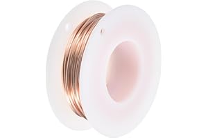 uxcell Soft Copper Wire (18 Gauge, 16.4 FT), 99.9% Pure Bare Copper Wire 1mm Solid Craft Wire for DIY Crafting Gardening Decoration (5Meter)