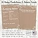 30 Rustic Baby Shower Prediction and Advice Cards - Baby Shower Games for Gender Neutral, Girls or Boys Party - Advice Cards for Baby Shower, Best Wishes for New Parents, Mom & Dad, Mommy & Daddy