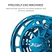 Piscifun Platte Fully Sealed Drag Large Arbor Fly Fishing Reel with CNC-machined Aluminum Alloy Body 5/6 Ice Blue