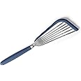 Misen Fish Silicone Spatula - Slotted Turner for Cooking - Perfect for Frying - Heat Resistant - Dishwasher Safe -1mm Thick Flexible Flipper - Soft Silicone Grip Handle for Easy Use