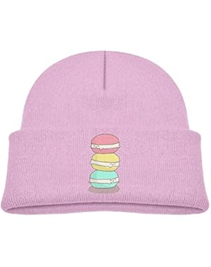 Kids Funny Cartoon Lovely Dessert Macarons Casual Flexible Winter Knit Hats/Ski Cap/Beanie/Skully Hat Cap