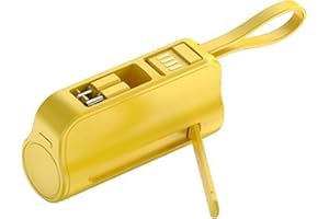 5000mAh 10W Small Power Banks with Integrated Stand and Cord for Simplifieds Charging Needs Power Banks