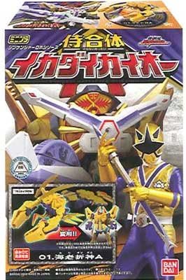 Amazon 食玩 ミニプラ シンケンジャーロボシリーズ 侍合体イカダイカイオー 海老折神 A B 2種セット 通販