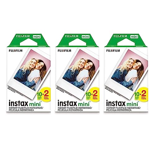Fujifilm Instax Mini Instant Film (3 Twin Packs, 60 Total Pictures) for Instax Cameras