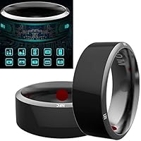 Alotm R3 Smart Ring Waterproof Dust-Proof Fall-Proof for NFC Electronics Mobile Phone Android Smartphone Wearable Magic App Enabled Rings Intelligent Devices (Size 11)