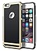 iPhone 6 Plus Case, DACHUI Apple iPhone 6S Plus Cover Slim Case Protective Double Color Back Shell Bumper Case Durable TPU Cover for iPhone 6/6S Plus (Black+Gold)