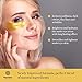 Wisteria Beaute Luxury 24k Gold Anti-Aging Eye Masks, Under Eye Patches/Under Eye Masks for Puffy Eyes & Under Eye Bags Treatment, Improves Elasticity (15 Pairs)