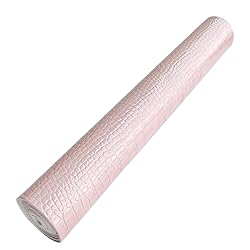 HYANG Pink Glossy Embossed Crocodile Texture PU