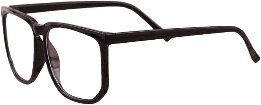 Delaying Square frame Casual Glasses Big frame No strength Anti-blue Light Optical glasses Black