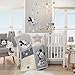 Lambs & Ivy Disney Baby Mickey Mouse Plush Stuffed Animal Toy, Black/White