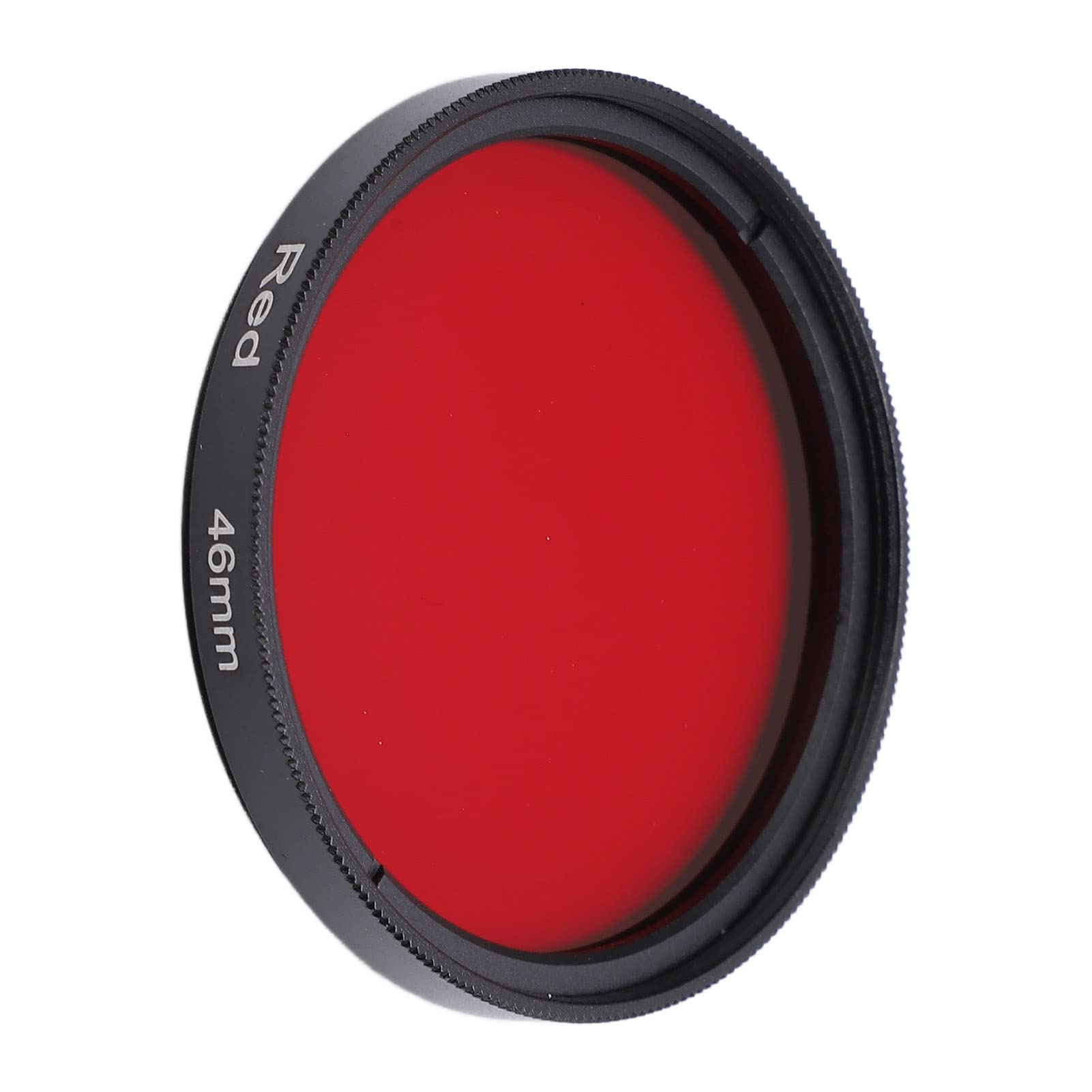 Red Camera Lens Filters, 40.5mm 43mm 46mm 49mm DSLR Camera HD Camera Red Full Color Lens Filter Waterproof Oil Proof Camera Lens Filter with Lens Filter Case,for Most of DSLR Cameras in the(46mm)
