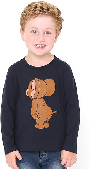 Amazon グラニフ Graniph コラボレーション キッズ ｔシャツ トムアンドジェリー バックオブジェリー ネイビー キッズ 100 G117 おそろいコーデ G117 Tシャツ カットソー 通販