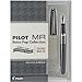 PILOT MR Retro Pop Collection Fountain Pen Gift Box with 2 Refills, Charcoal Grey Barrel with Houndstooth Accent, Fine Point Stainless Steel Nib, Refillable Black Ink (91492)