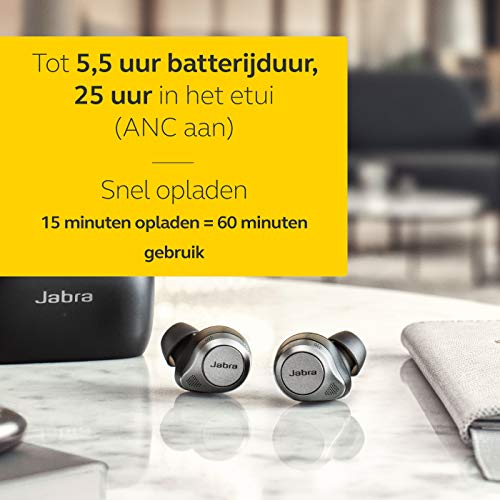 Jabra Elite 85t Draadloze oordopjes - Jabra Advanced Active Noise Cancellation met snelle laadfunctie en lange… - Afbeelding 6