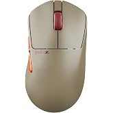 Pulsar Gaming Gears X3 Crazylight Wireless Gaming Mouse, Medium, Desert | Ultra Lightweight 1.69 oz (48g), Ergonomic, Inward Side, Back-Moderate Hump, Palm/Relaxed Claw Grip, XS-1, 32K DPI, 8K