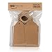 G2PLUS Kraft Paper Gift Tags with String, 100PCS Blank Gift Tags, Christmas Gift Tag, Holiday Hangtags for Gift Wrapping, DIY Arts & Crafts, Halloween(2X 4 in)