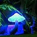 UNKE Mushroom Wall LED Children Night Light Baby Kids Bedroom Decor Warm LED Control