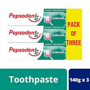 Pepsodent Gum Care+ 140 g, (Pack of 3)