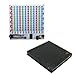 Icstation 12X11 Color LED Music Audio Spectrum Analyzer Level Indicator Kit with Case DIY Electoronics Soldering Practice Set