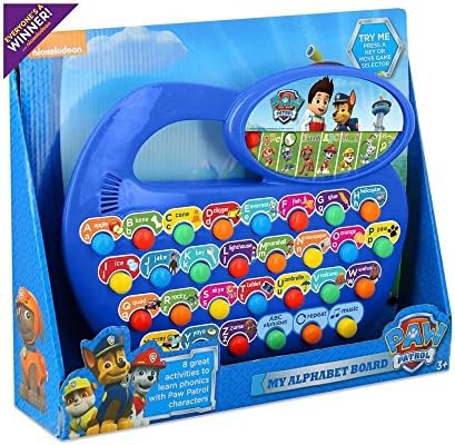 paw patrol alphabet toy