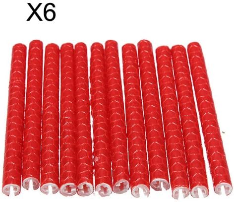 72 PCS Bike Cycling Bicycle Wheel Spoke Reflector Reflective Mount Clip Tube