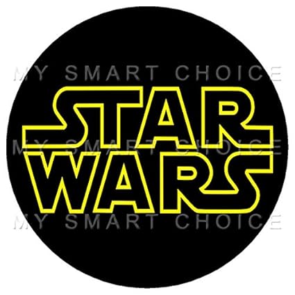 7 5 Inch Edible Cake Toppers Star Wars Logo Themed Birthday