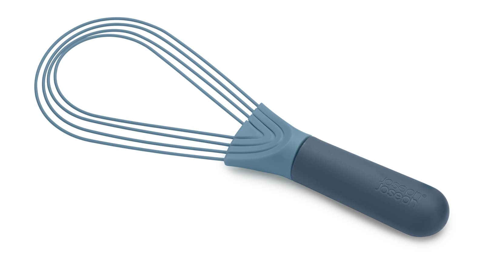 Joseph Joseph Twist Whisk- 2 in 1 - flat and balloon whisk - Suitable for non-stick cookware, Silicone, Blue