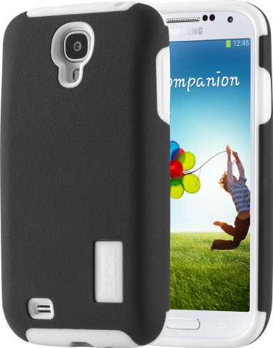 Laza Samsung Galaxy S4 RuggedFusion Protective Case for Extended Battery (BATTERY + BACK COVER NOT INCLUDED) COMPATIBLE WITH Zcell 5200mah Extended Battery and SAMSUNG GALAXY S4 (Samsung Galaxy S IV, Sprint, AT&T, T-Mobile, US Cellular, Verizon, Cricket, Boost, Virgin and International Models, NOT S4 ACTIVE) (Black/White)