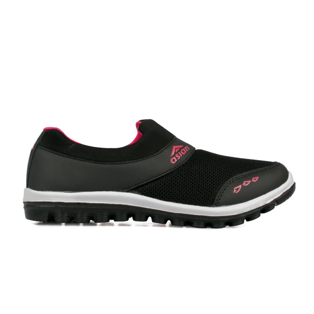 asian shoes riya-04 black rani pink canvas women shoes