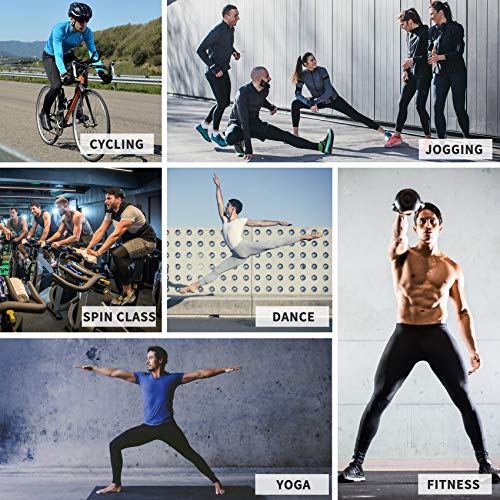 Willit Men's Active Yoga Leggings Pants Dance Running Tights with