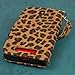 Empire Mpero Flex Flip Wallet Case for HTC One SV - Retail Packaging - Studded Leopard